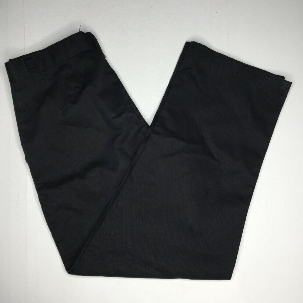 Cherokee Girls Boys Childrens Pants Black Size 12 Expandable Waist Button Zipper